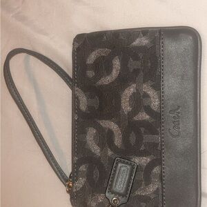 Coach Gray Wristlet
